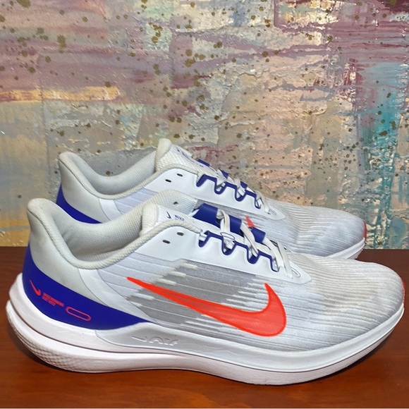 Nike Winflo  09 DD6203-006 Sneakers Grey Red White and Blue Running Shoes Men 12 - Picture 1 of 6